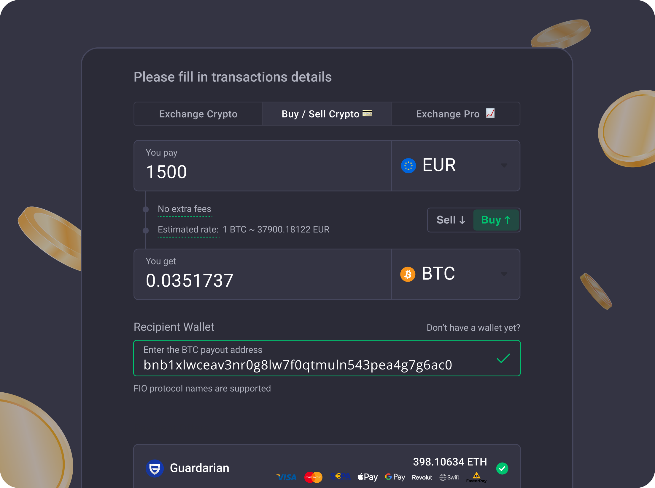 Example screen