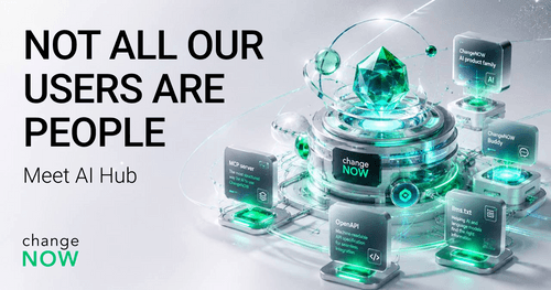 ChangeNOW launches AI Hub: AI widget, ChatGPT-based assistant, MCP server & OpenAPI spec for crypto swaps — built for both users and AI agents.