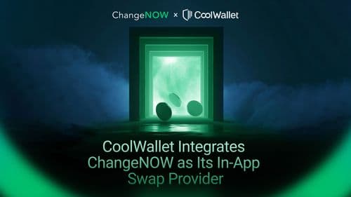 ChangeNOW Becomes the Swap Engine Inside CoolWallet.